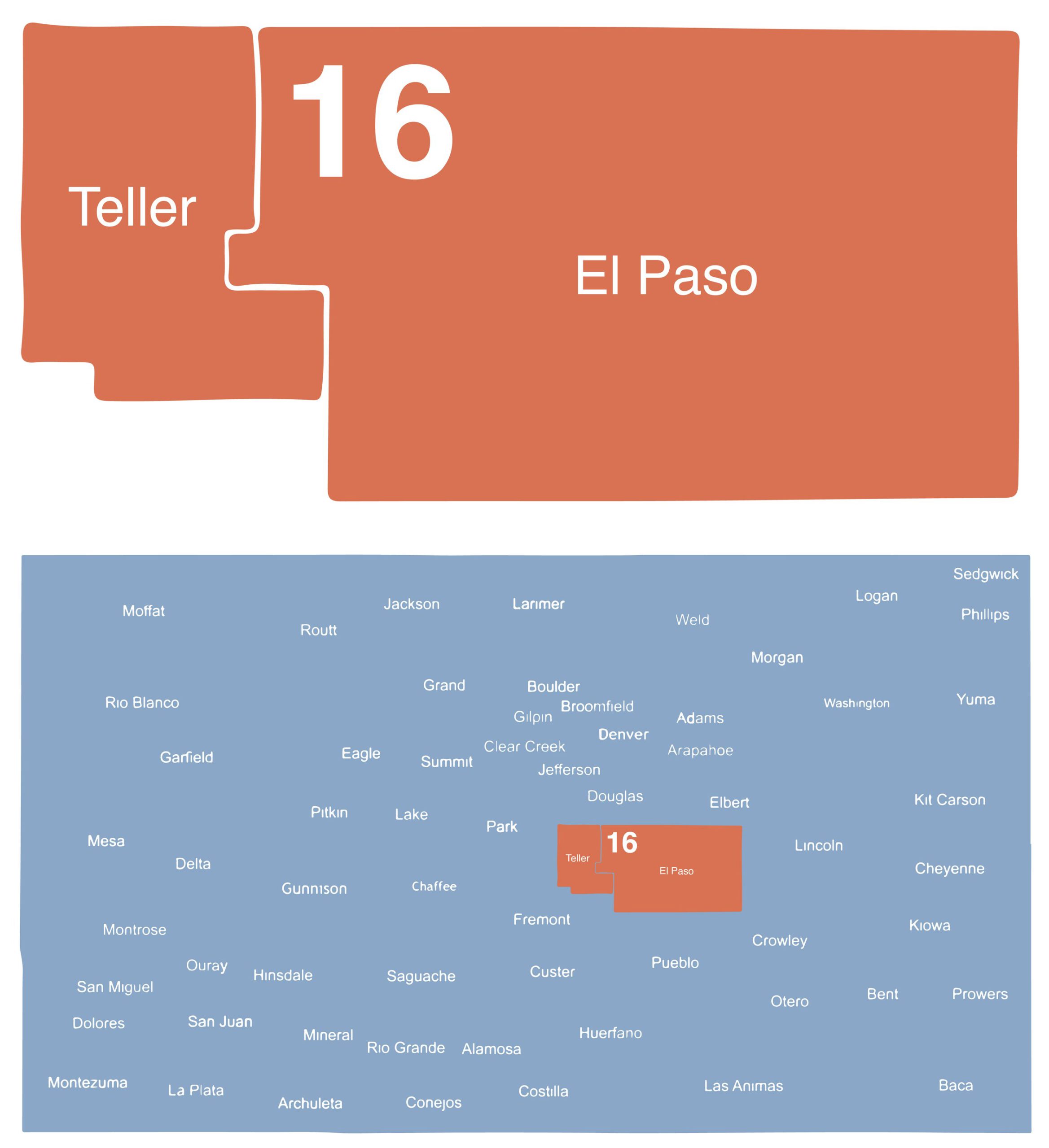 Pikes Peak Region 16 Map